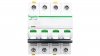 Wyłącznik nadprądowy 4P C 63A 10kA AC iC60H-C63-4 Acti9 A9F07463